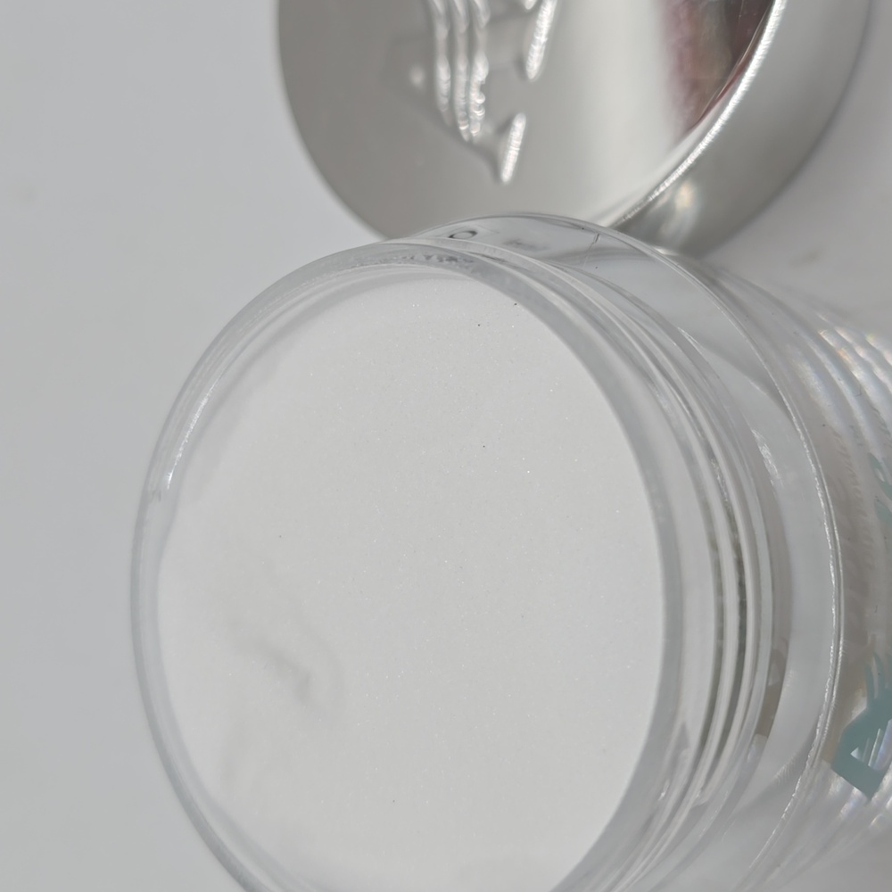 Apple nail dip Neutral White color